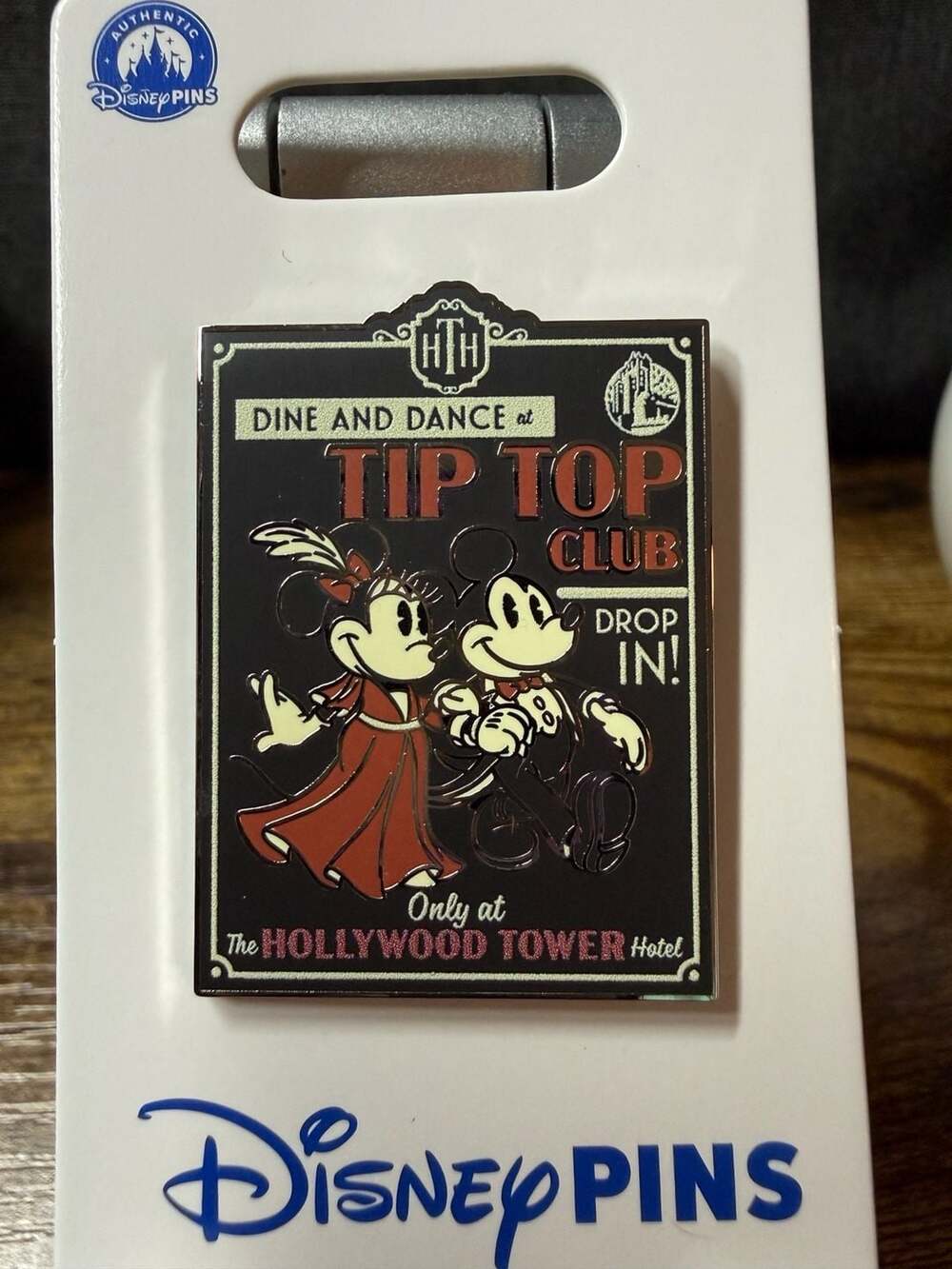 Disney Parks The Hollywood Tower Hotel Tip Top Club Mickey and Minnie Mouse Pin